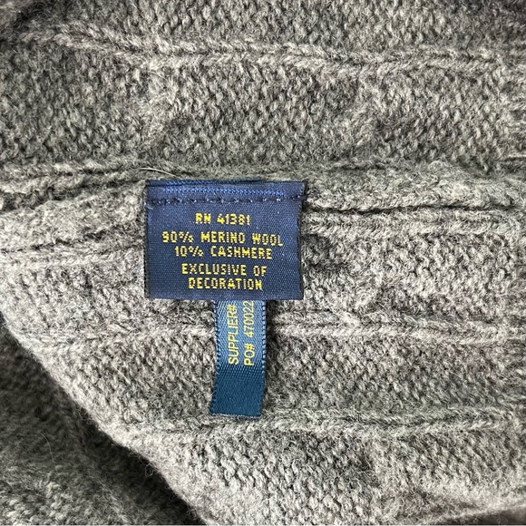 Polo by Ralph Lauren Charcoal deep V-Neck Sweater - Picture 4 of 7